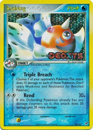 Seaking - 24/107 - Rare - Reverse Holo