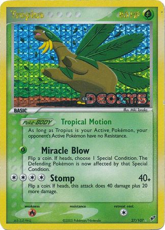 Tropius - 27/107 - Rare - Reverse Holo