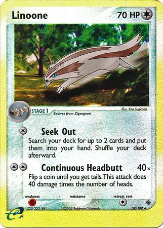 Linoone - 38/109 - Uncommon - Reverse Holo