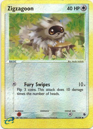 Zigzagoon - 79/109 - Common - Reverse Holo