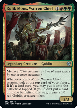 Rulik Mons, Warren Chief - Foil