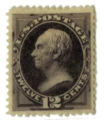 #162 – 1873 12c Clay, blackish violet