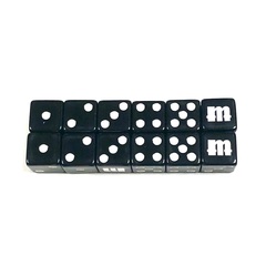 M Dice 12 pack! - Black