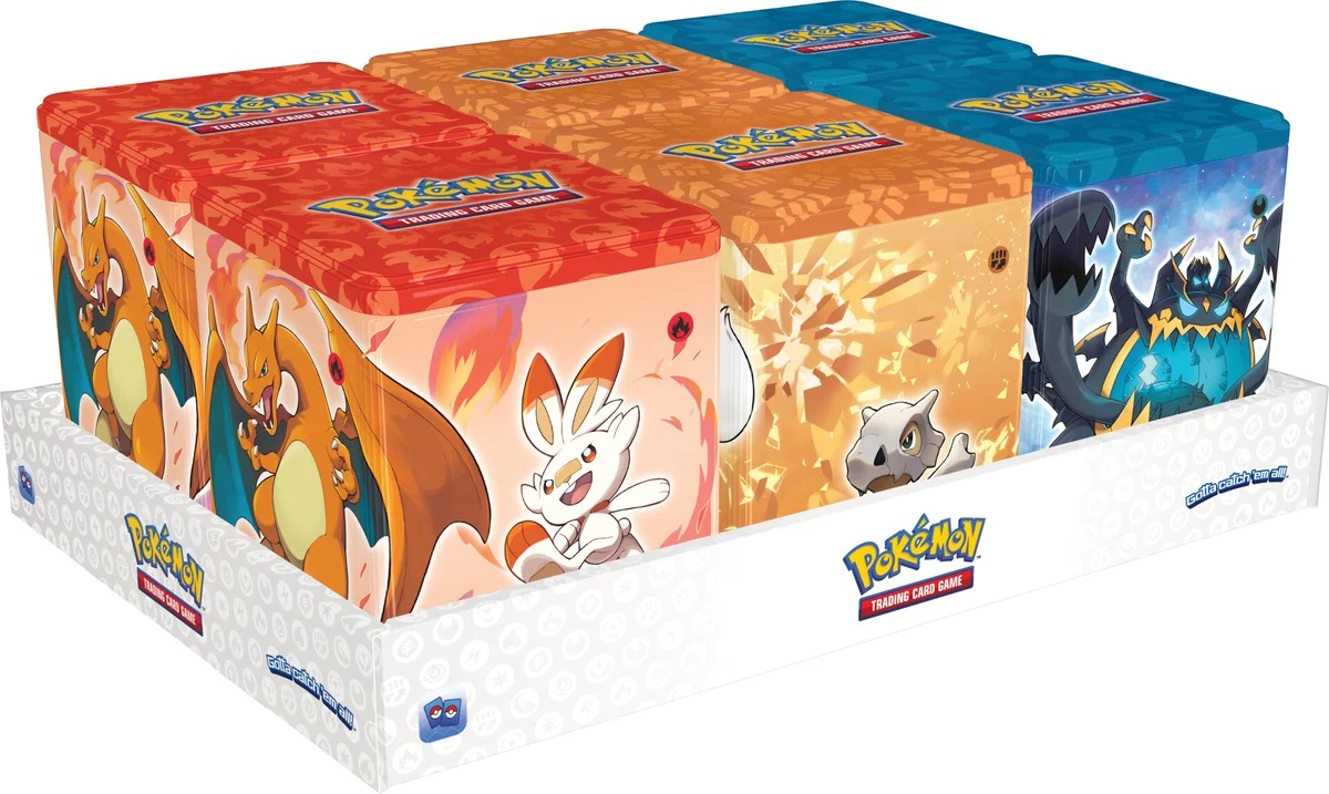 [DEPRECATED] Pokemon TCG: Stacking Tins (Set of 6) (Fire, Fighting, and Darkness)