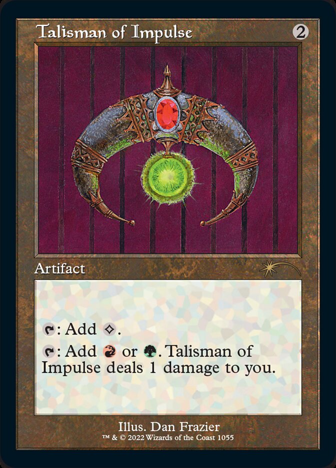 Talisman of Impulse - Retro Frame - Foil Etched