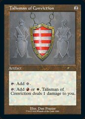 Talisman of Conviction - Retro Frame - Foil Etched