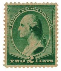 #213 – 1887 2c Washington, green