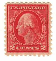#463 – 1916-17 2c Washington, carmine