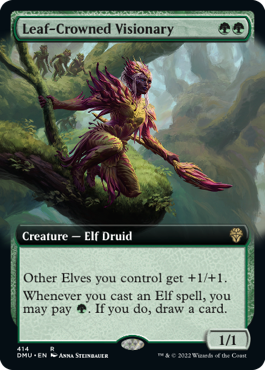 Leaf-Crowned Visionary - Foil - Extended Art