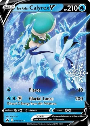 Ice Rider Calyrex V - 045/198 - Holiday Calendar Promo