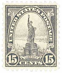 1931 15c Statue of Liberty, gray