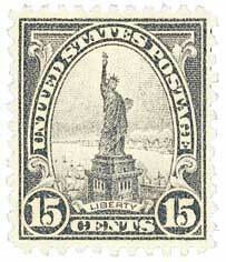 1931 15c Statue of Liberty, gray