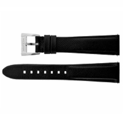 Montblanc 18mm Black Leather Strap - MB18BLKLT