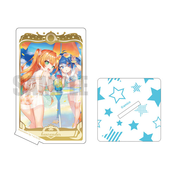 Amico-chan Acrylic Stand Uniform ver. Illustration: Reia