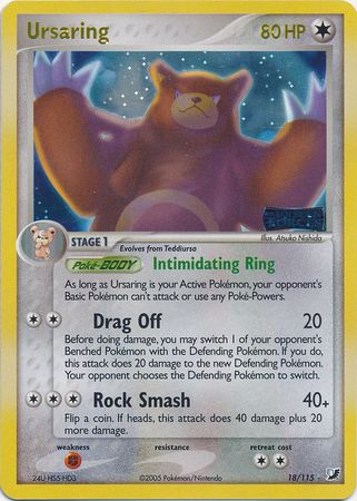 Ursaring - 18/115 - Holo Rare - Reverse Holo