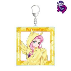 My Little Pony Equestria Girls New Illustration Fluttershy Art by Yoshito Matsumoto BIG Acrylic Keychain
