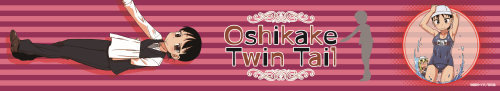 Oshikake Twin-tail Microfiber Towel B