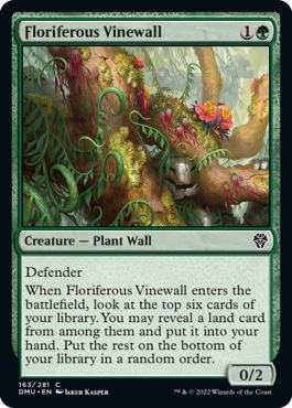 Floriferous Vinewall