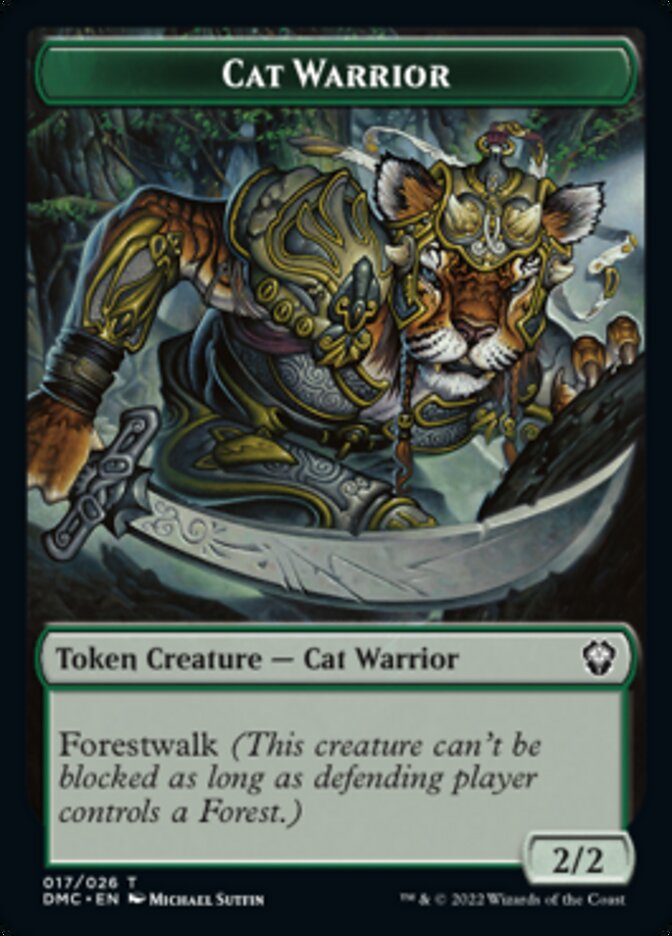 Token - Cat Warrior