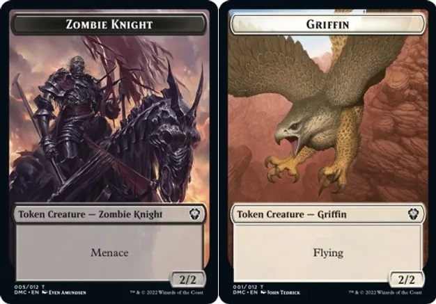 Zombie Knight // Griffin Double-sided Token