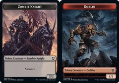 Zombie Knight // Goblin Double-sided Token