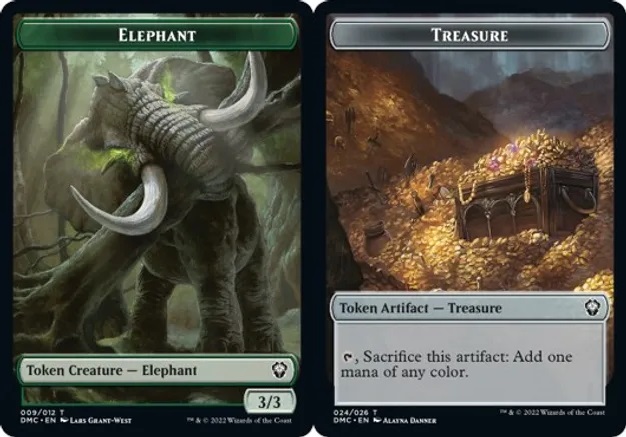 Elephant // Treasure Double-sided Token