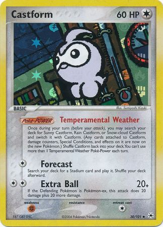 Castform - 30/101 - Uncommon - Reverse Holo