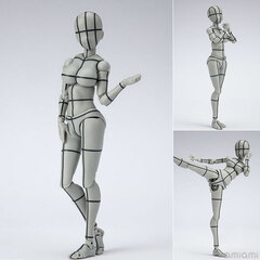 S.H.Figuarts Body-chan -Kentaro Yabuki- Wire frame (Gray Color Ver.)