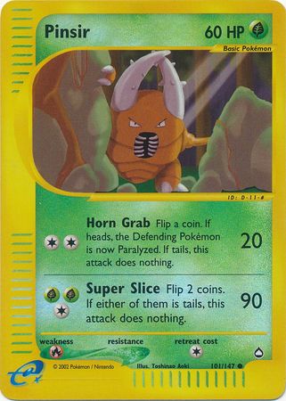 Pinsir - 101/147 - Common - Reverse Holo