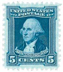 Washington Bicentennial: 5c Washington by Charles Willson Peale