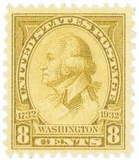 Washington Bicentennial: 8c Washington by Charles B.J. Saint Memin