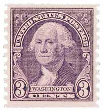 Washington, deep violet, coil, vertical perf 10