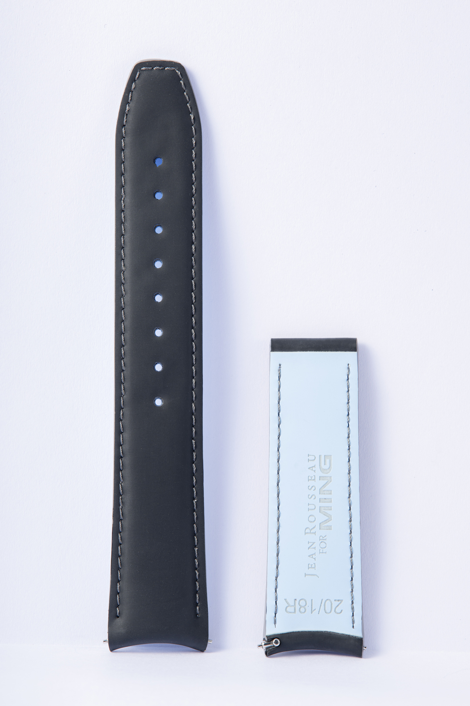Ming 22MM Regular - Black Rubber Strap