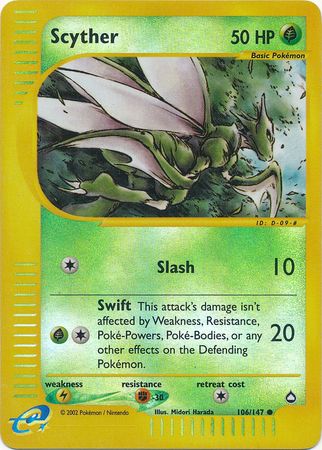 Scyther - 106/147 - Common - Reverse Holo