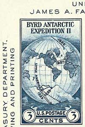 Byrd Antarctic Expedition, imperf single