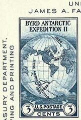 Byrd Antarctic Expedition, imperf single