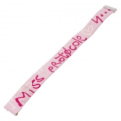 Piaget - Miss Protocole Light Pink Leather Strap With Bright Pink Print (13mm x 13mm)
