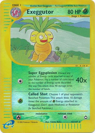 Exeggutor - 12/147 - Rare - Reverse Holo