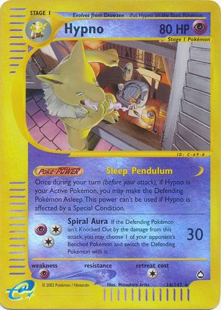 Hypno - 16/147 - Rare - Reverse Holo