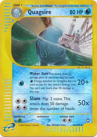 Quagsire - 30/147 - Rare - Reverse Holo