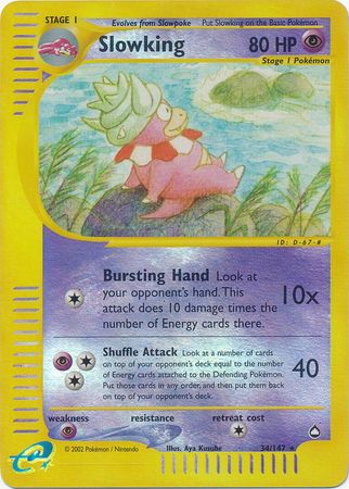 Slowking - 34/147 - Rare - Reverse Holo