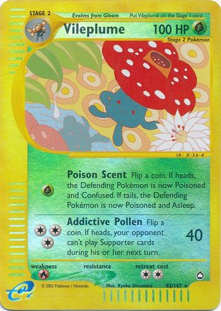 Vileplume - 43/147 - Rare - Reverse Holo