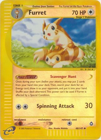 Furret - 48/147 - Uncommon - Reverse Holo