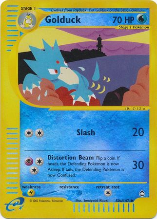 Golduck - 50a/147 - Uncommon - Reverse Holo