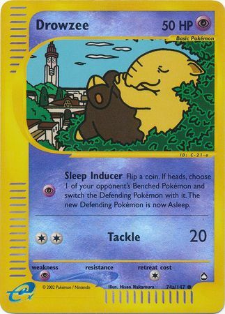 Drowzee - 74a/147 - Common - Reverse Holo