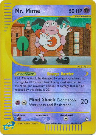 Mr. Mime - 95a/147 - Common - Reverse Holo