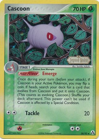 Cascoon - 30/92 - Uncommon - Reverse Holo