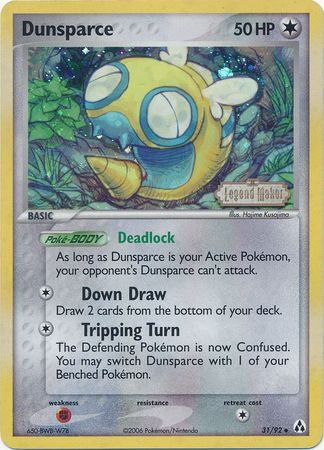 Dunsparce - 31/92 - Uncommon - Reverse Holo