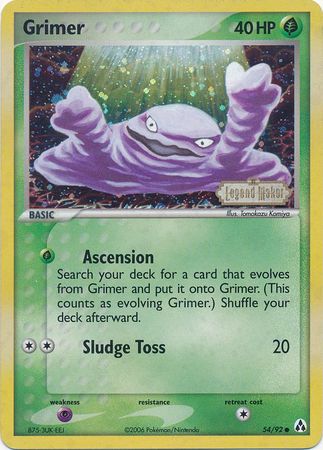 Grimer - 54/92 - Common - Reverse Holo