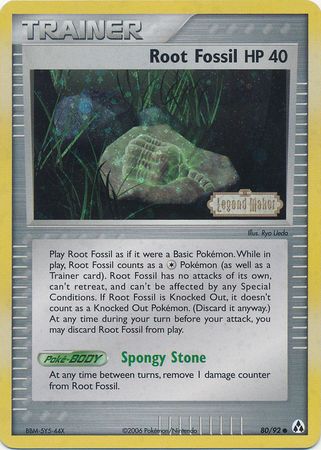 Root Fossil - 80/92 - Common - Reverse Holo